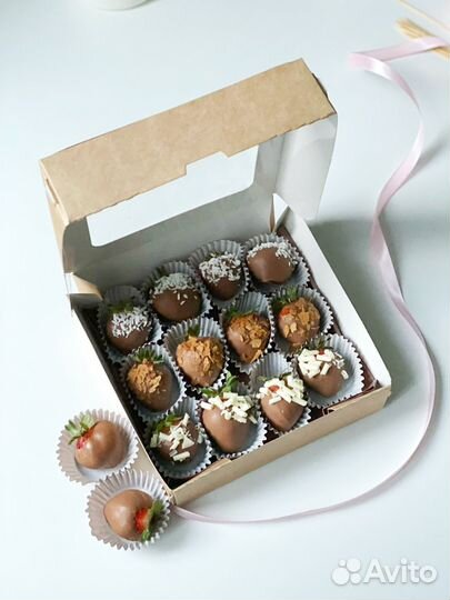 Букет на 1 сентября Клубника в шоколаде