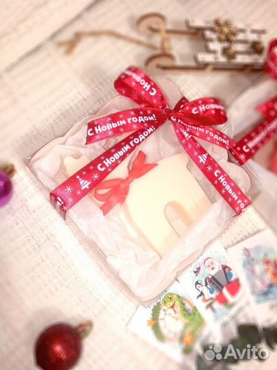 Новогодняя свеча лось 