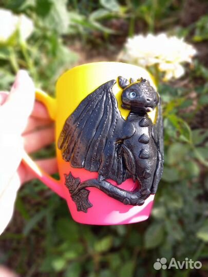 Кружка с беззубком, драконом на заказ