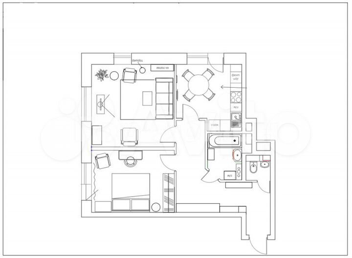 2-к. квартира, 76,9 м², 12/17 эт.
