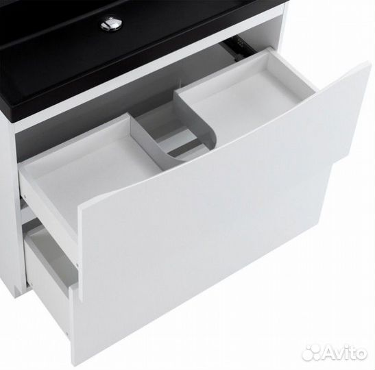 Мебель для ванной BelBagno Marino 80-PIA-BB800/450-LV-ART-AST-nero Bianco Lucido