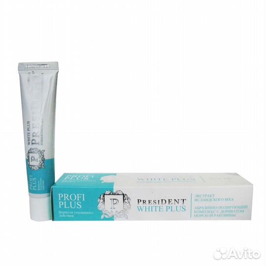 President. Зубная паста 30мл. White Plus - Интенси