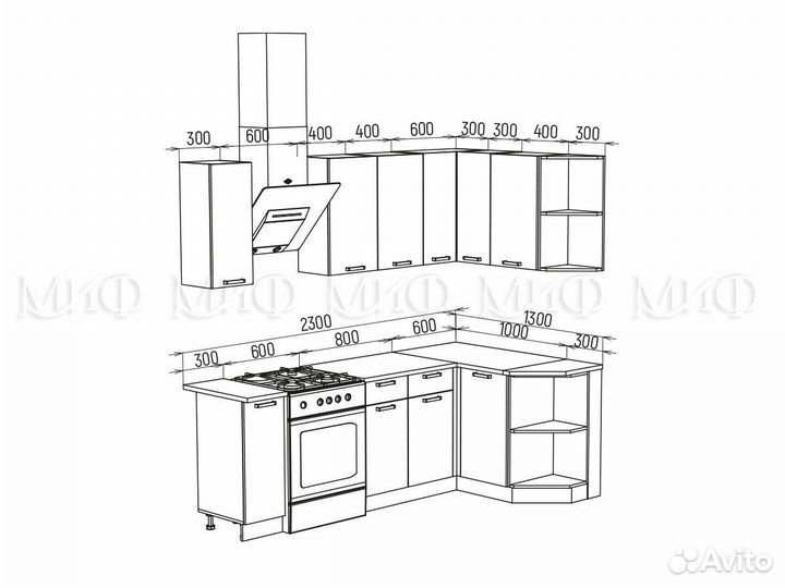 Кухня угловая
