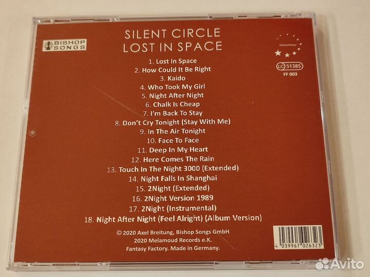 Cd Silent Circle - Lost In Space