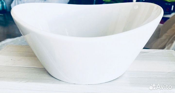 Блюдо салатник керамика белый