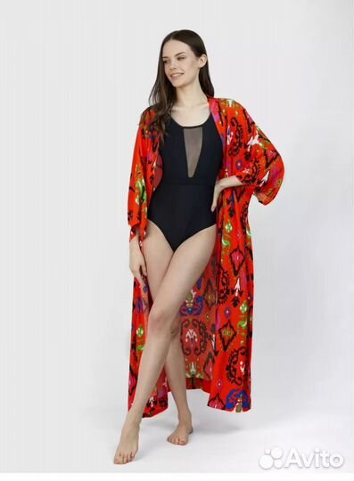 Халат домашний летний, накидка пляжная,накидка