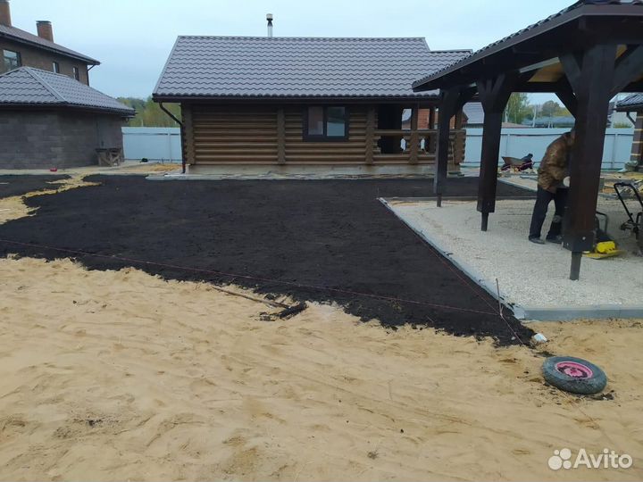 Мощения тротуаров,брусчатка,благоустройство