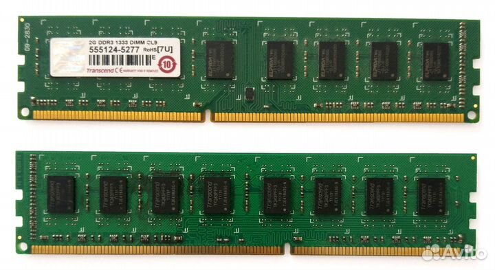 Оперативная память Transcend DDR3 2 gb 1333