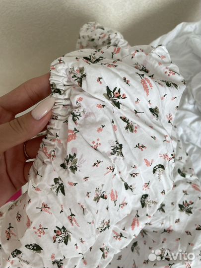 Простыни на резинке в детскую кроватку овал