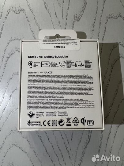 Беспроводные наушники samsung galaxy buds live