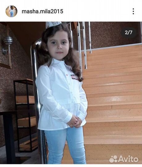 Рубашка для девочки 116