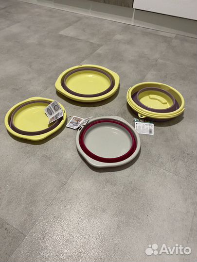 Складные миски и ведра
