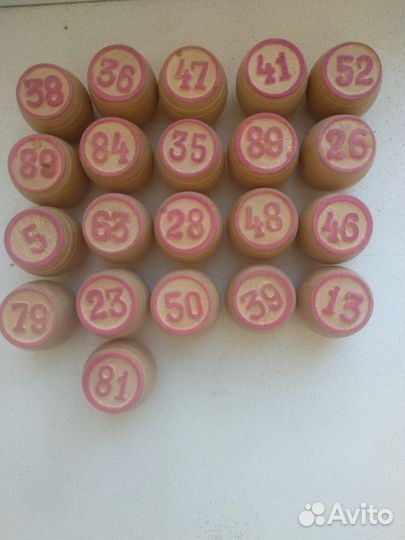 Лото бочонки деревянные СССР