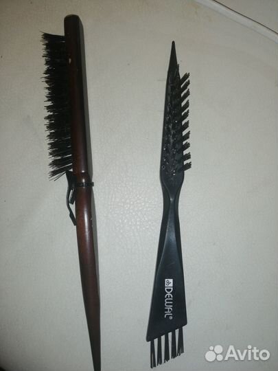 Расчёска натуральн. и расчёска для чистки расчесок