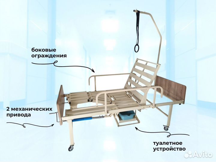 Медицинская кровать функциональная