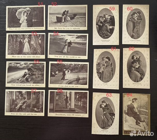 Открытки романтические. 1900е (сша, Герм, Анг)#2