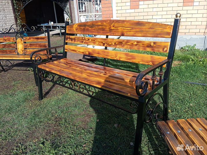 Садовые качели кованые