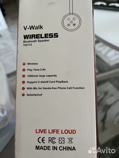 Портативная Bluetooth колонка