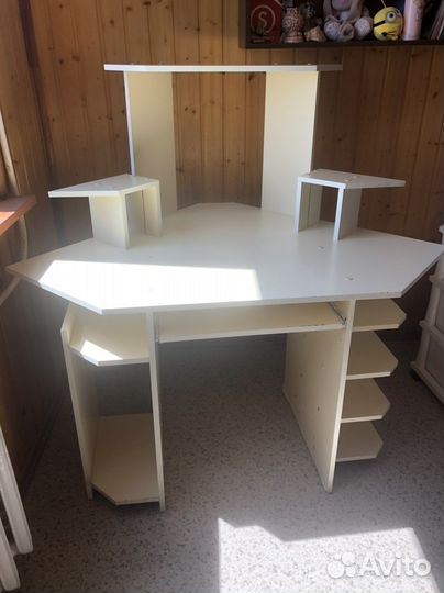 Компьютерный стол белый бу