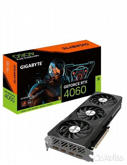 Видеокарта gigabyte GeForce RTX 4060 gaming 8GB