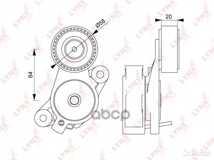 Натяжитель ремня навесного оборудования PT3239