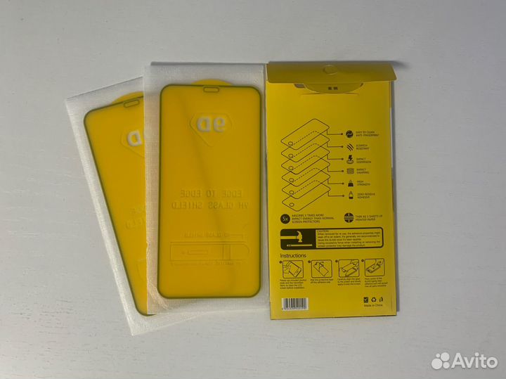 Защитные стекла iPhone 11/XR (2 шт.)