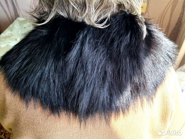 Шкурка мех натуральный енота на опушку воротник