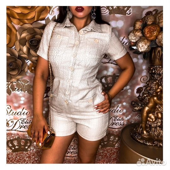 Летний комбинезон в стиле chanel Шанель