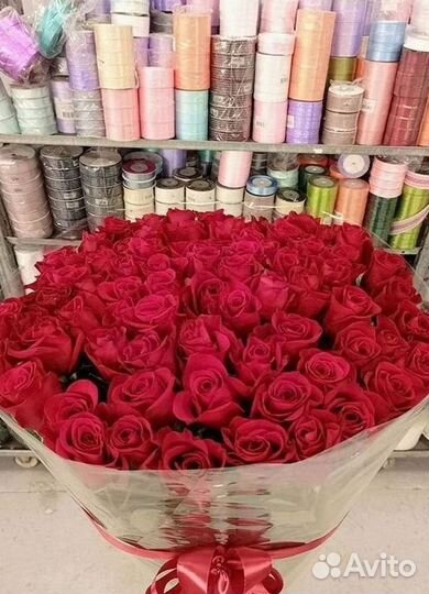 Длинные высокие розы 110 150 160 180 200 см