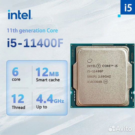 Новый процессор Intel Core i5-11400F OEM
