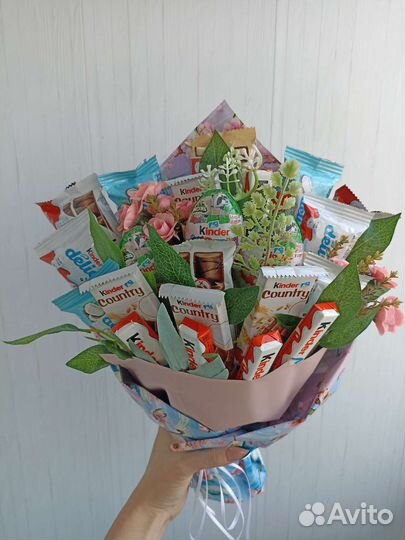 Букет из конфет, съедобный букет, сладкий