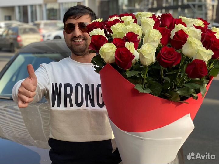 15 роз 51 25 31 25 Розы Цветы доставка