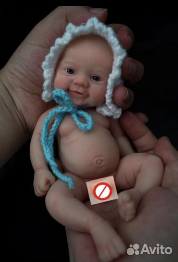 Мини-Кукла Реборн полностью силиконовая (18 см)