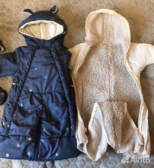 Зимне/весенний/осенний Комбинезон трансформер 74