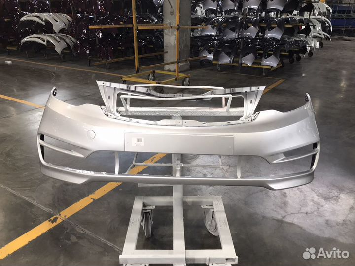 Бампер передний Kia Rio 3 рестайлинг 2015-2017