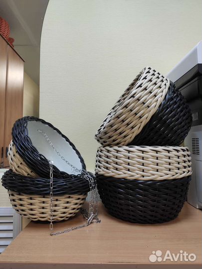 Кашпо Зефирка из ротанга