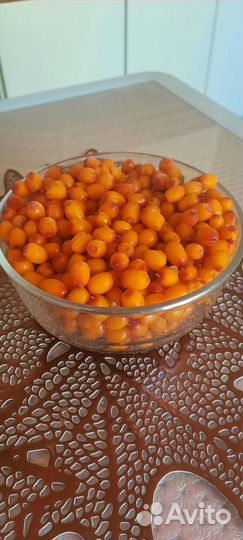 Ягоды облепихи, крупная и чистая свежей заморозки