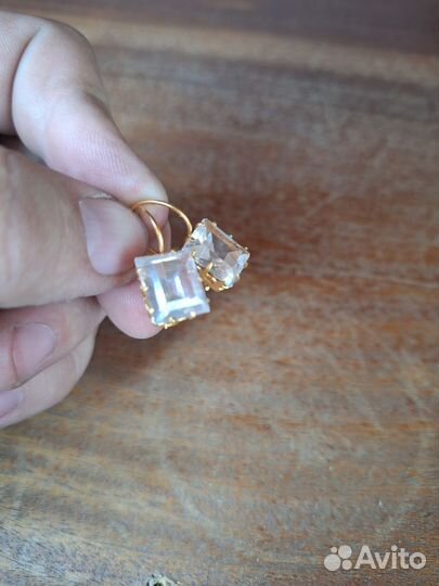 Серьги под золото с 