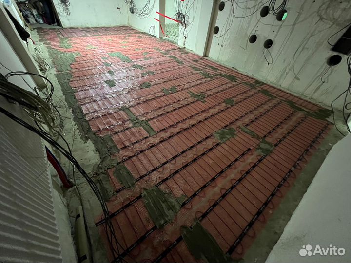 Установка электрического теплого пола