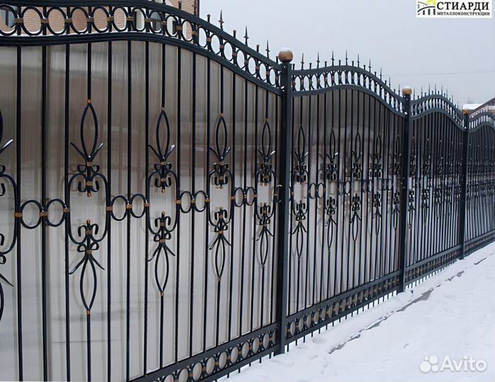 Забор кованый сварной