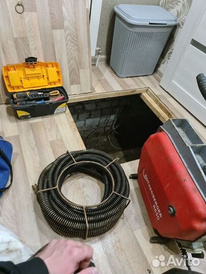 Устранение засора/прочистка канализации