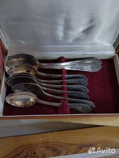 Набор столовых приборов мельхиор СССР