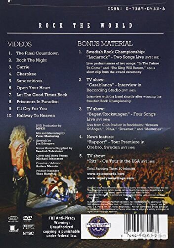 Europe - Rock The World (1 DVD)