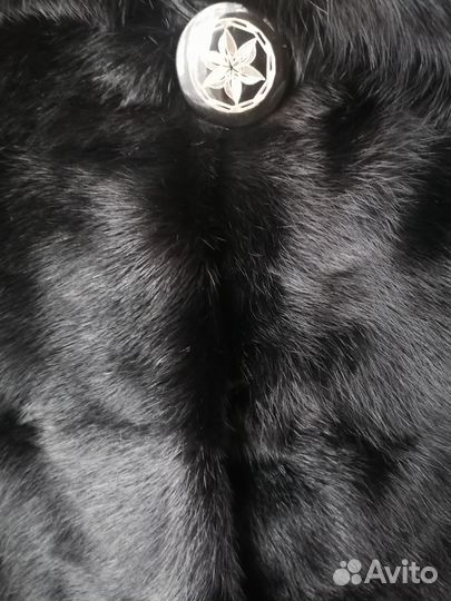 Шуба норковая 46 48 черная автоледи