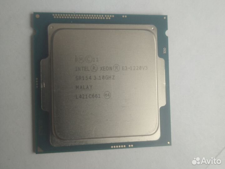 Процессор xeon e3 1220-v3