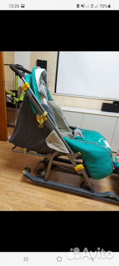 Санки коляска для погодок двойни