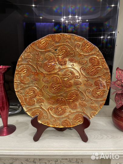 Блюдо IVV. Италия Коллекция Кашемир Ручная работа