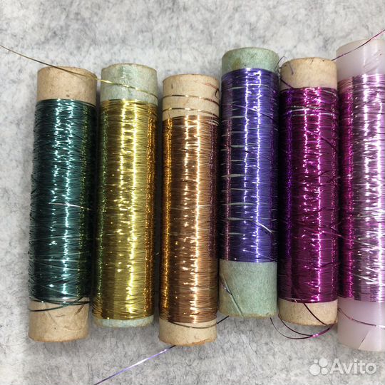 Люрексные нитки винтажные