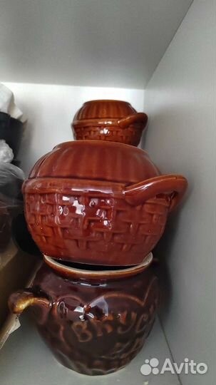 Горшок для запекания керамический