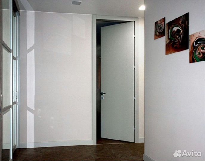 Скрытые межкомнатные двери под отделку